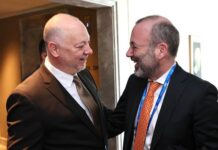 Председателят на ЕНП Манфред Вебер пожела успех на ГЕРБ и Бойко Борисов на предстоящите избори