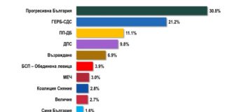 „Алфа Рисърч“: Ако изборите бяха сега 30,8% биха гласували за „Прогресивна България“, 21,2% – за ГЕРБ