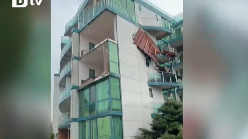 Мощна буря нанесе сериозни щети в Приморско Силният вятър и